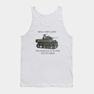 M5A1 Stuart_blktxt Tank Top